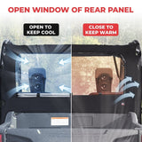 Kemimoto Honda Pioneer 700-4 Open Window Fabric Rear Panel