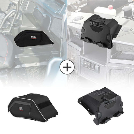 Kemimoto Polaris General 1000 Center Seats Storage Bag & Electric Device Holder