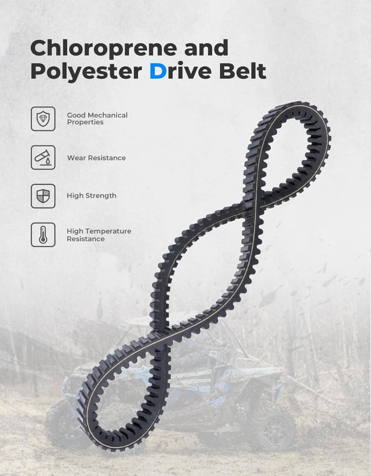 Kemimoto Polaris General XP 1000 Upragded UTV Drive Belt