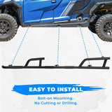 Kemimoto Polaris General XP 4 1000 Nerf Bars Rock Sliders