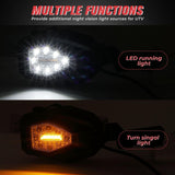 Kemimoto Polaris Mirrors with LED Turn Signal Lights