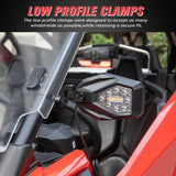 Kemimoto Polaris Mirrors with LED Turn Signal Lights