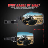 Kemimoto Polaris Mirrors with LED Turn Signal Lights