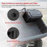 Kemimoto Polaris Ranger 45L Waterproof Bed Cargo Box - Passenger Side