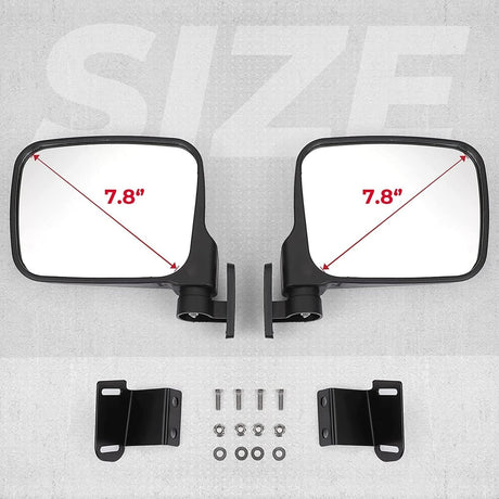 Kemimoto Polaris Ranger XP 900 7.8" Rear View Side Mirrors