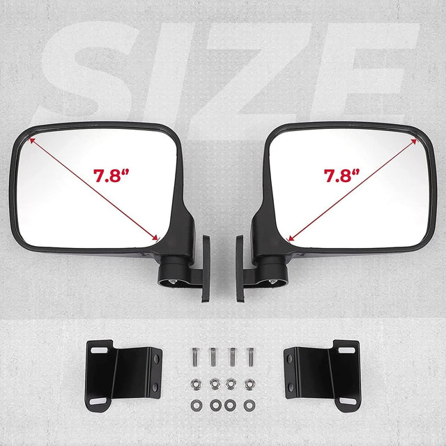 Kemimoto Polaris Ranger XP 900 7.8" Rear View Side Mirrors