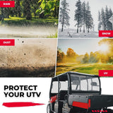 Kemimoto Polaris Ranger 500 UTV Soft Rear Window Shield Windshield