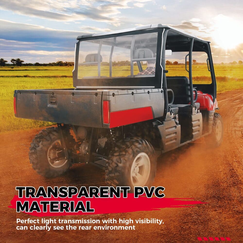 Kemimoto Polaris Ranger 500 UTV Soft Rear Window Shield Windshield