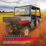 Kemimoto Polaris Ranger 500 UTV Soft Rear Window Shield Windshield