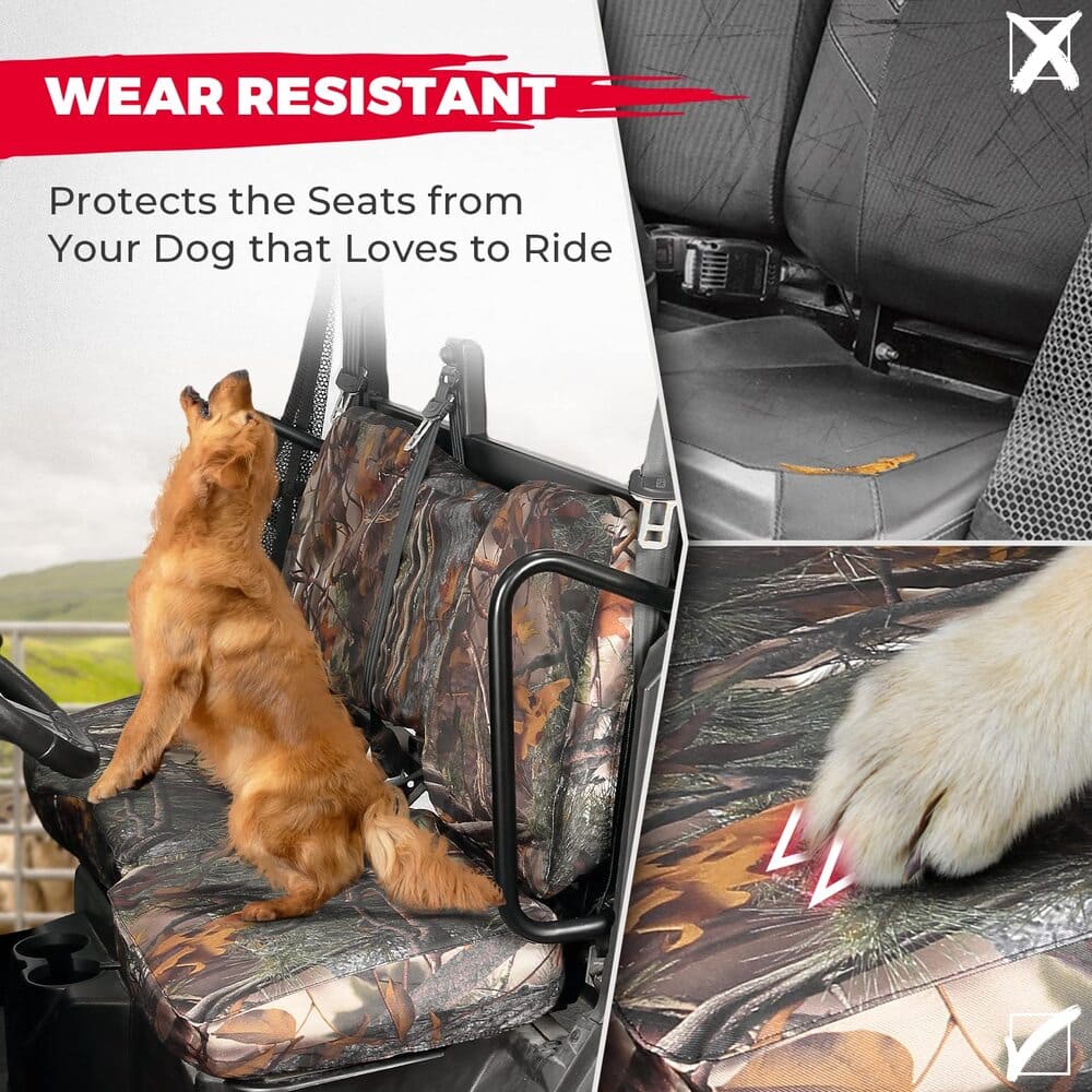 Kemimoto Polaris Ranger XP 1000 Seat Cover w/Head Rest Cover