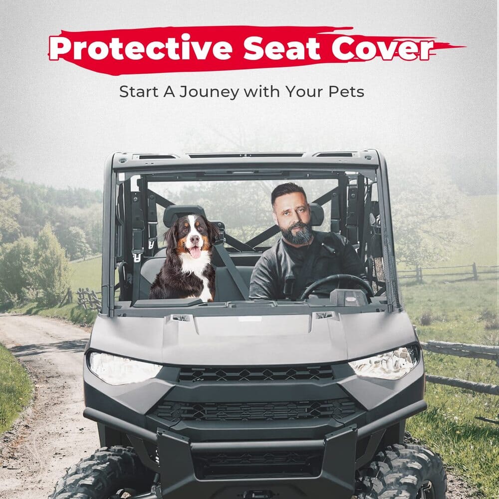 Kemimoto Polaris Ranger XP 1000 Seat Cover w/Head Rest Cover