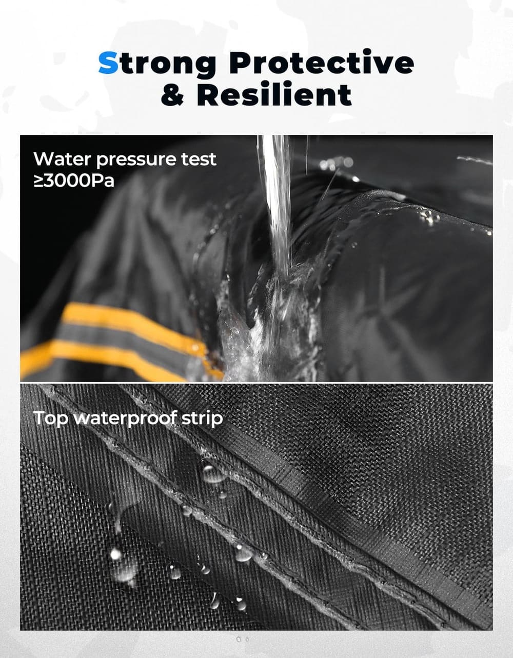 Kemimoto Polaris Ranger Crew 570 Universal 4 Seater UTV Waterproof Cover