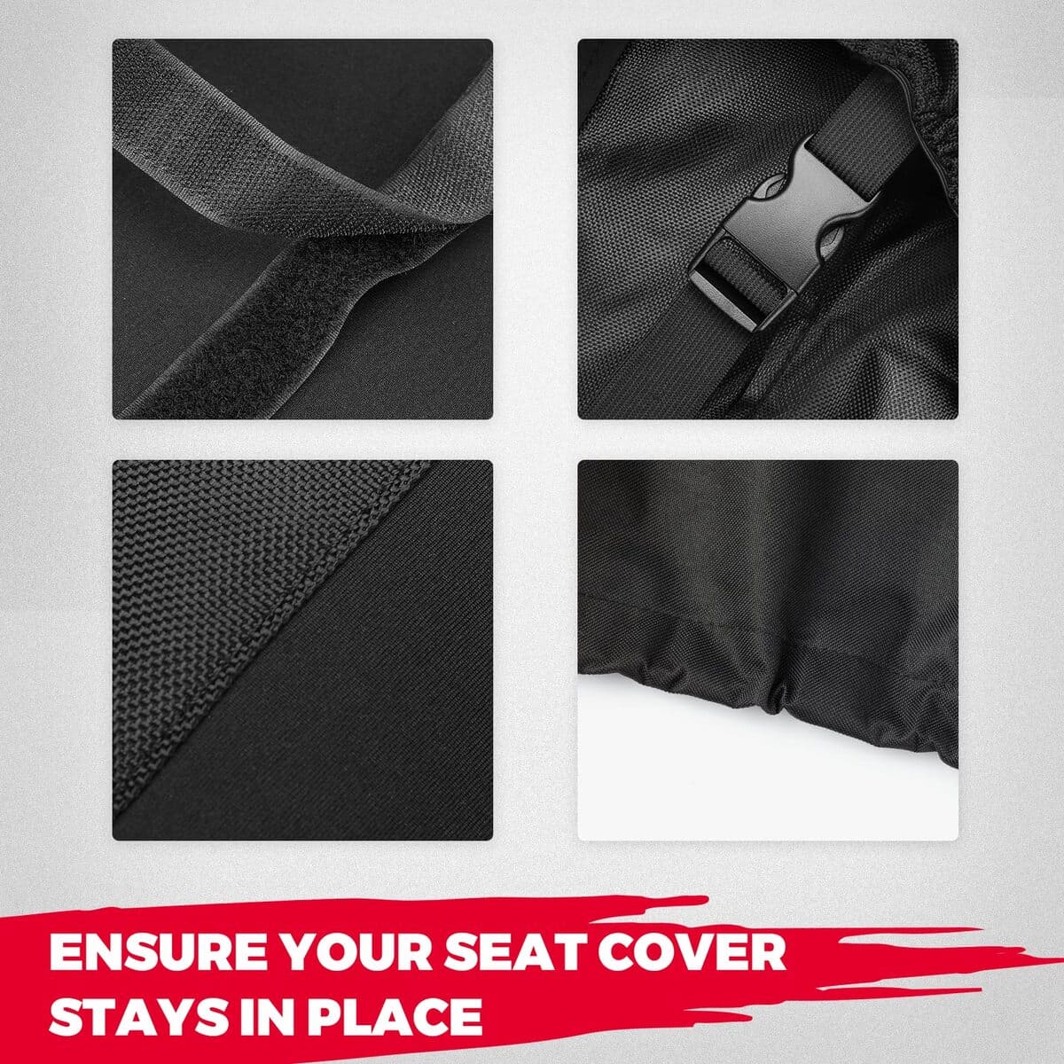 Kemimoto Polaris Ranger Crew XP 1000 UTV Front & Rear Seat Covers