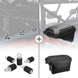 Kemimoto Polaris Ranger 2" Passenger Side Tie Down Anchors & Big Size Cargo Box