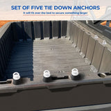 Kemimoto Polaris Ranger 2" Passenger Side Tie Down Anchors & Big Size Cargo Box