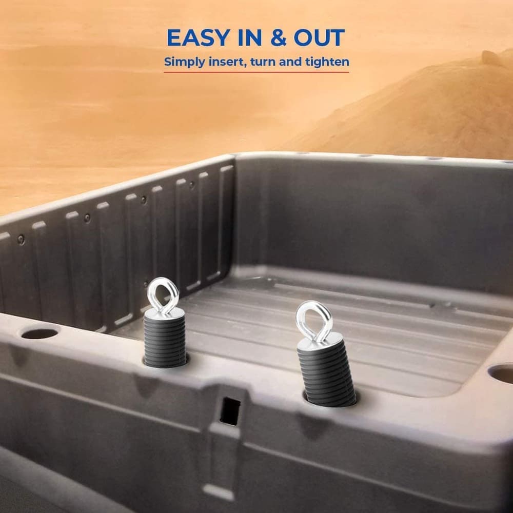 Kemimoto Polaris Ranger XP 1000 2" Tie Down Anchors - 6PCs