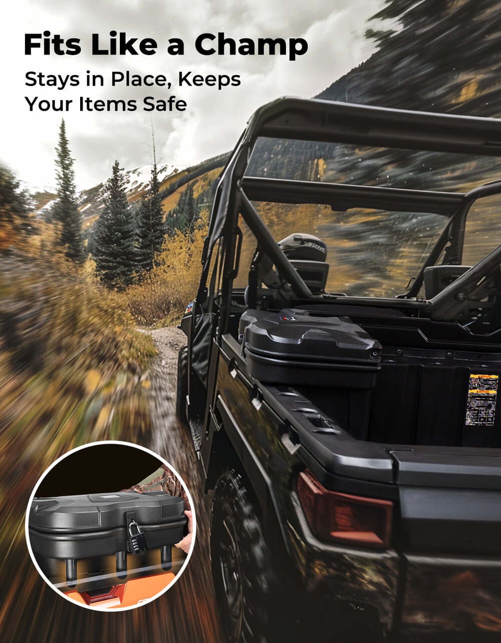 Kemimoto Polaris Ranger XP 1000 20L Cargo Storage Box