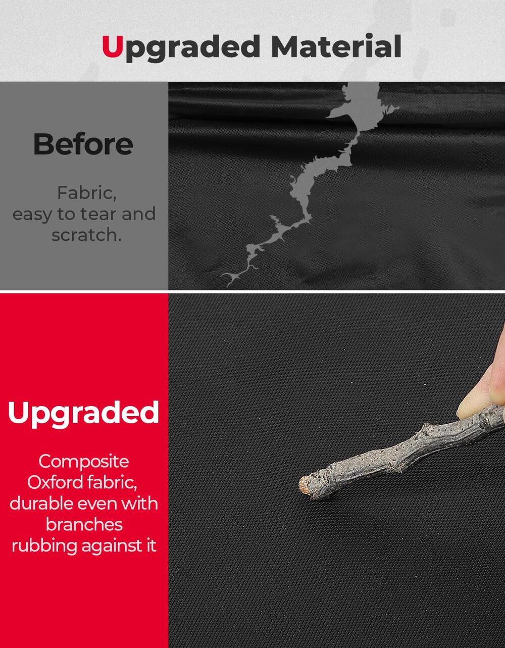 Kemimoto Polaris Ranger XP 1000 3-Seat Canvas Roof Top Tint Waterproof