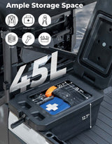 Kemimoto Polaris Ranger XP 1000 45L Left Side Storage Cargo Box