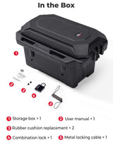 Kemimoto Polaris Ranger XP 1000 45L Left Side Storage Cargo Box