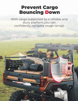 Kemimoto Polaris Ranger XP 1000/900 Heavy Duty Rear Cargo Rack