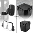 Kemimoto Polaris Ranger XP 1000 Adjustable Side Mirrors & Under Seat Storage Box