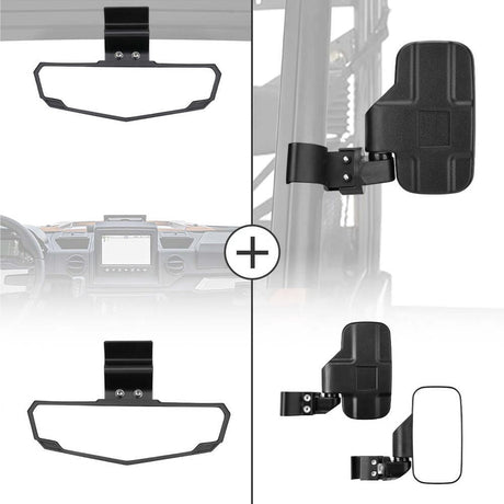 Kemimoto Polaris Ranger XP 1000 Adjustable Side & Rear View Mirror