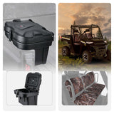 Kemimoto Polaris Ranger XP 1000 Camouflage Seat Cover & 20L Cargo Storage Box
