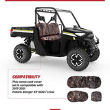 Kemimoto Polaris Ranger XP 1000 Camouflage Seat Cover - 3 Pcs