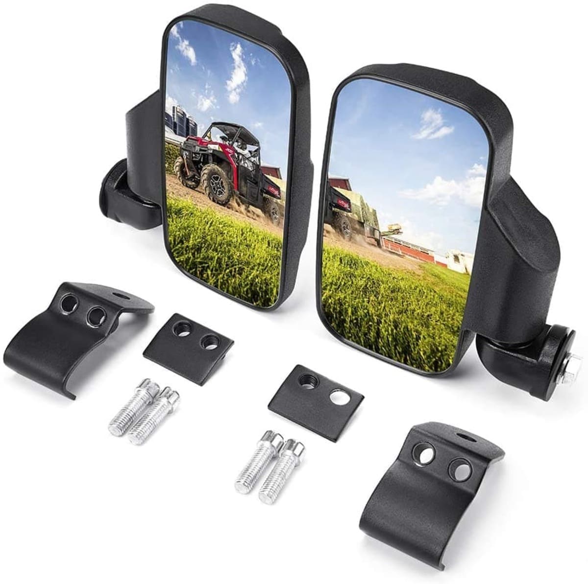 Kemimoto Polaris Ranger XP 1000 Crew Turn Signal Kit, Seat Cover & Side Mirrors