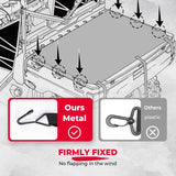 Kemimoto Polaris Ranger XP 1000 Crew UTV Cargo Bed Cover