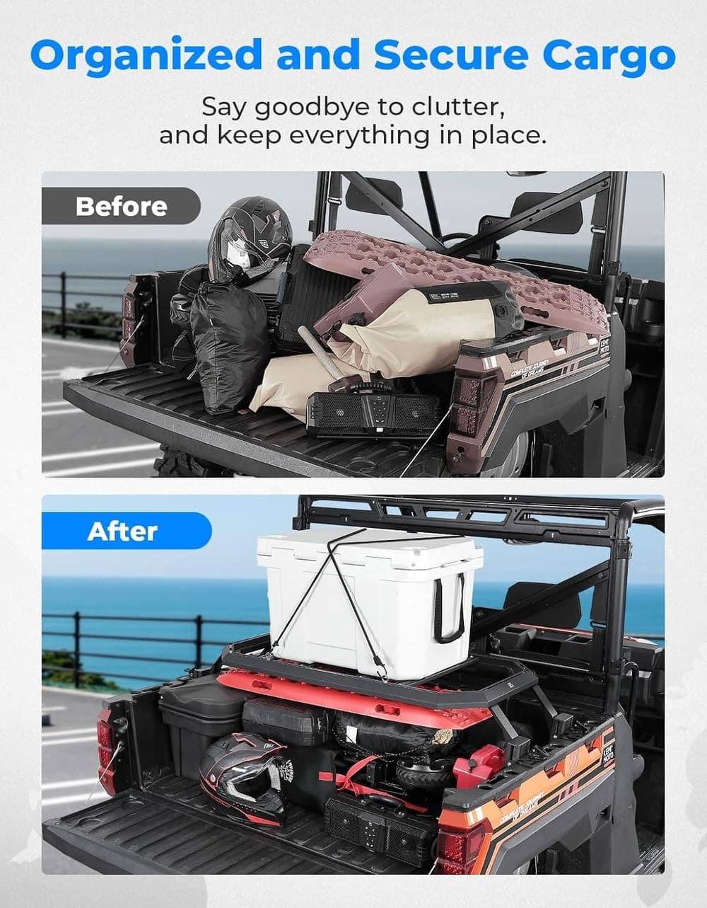 Kemimoto Polaris Ranger XP 1000 Rear Rack