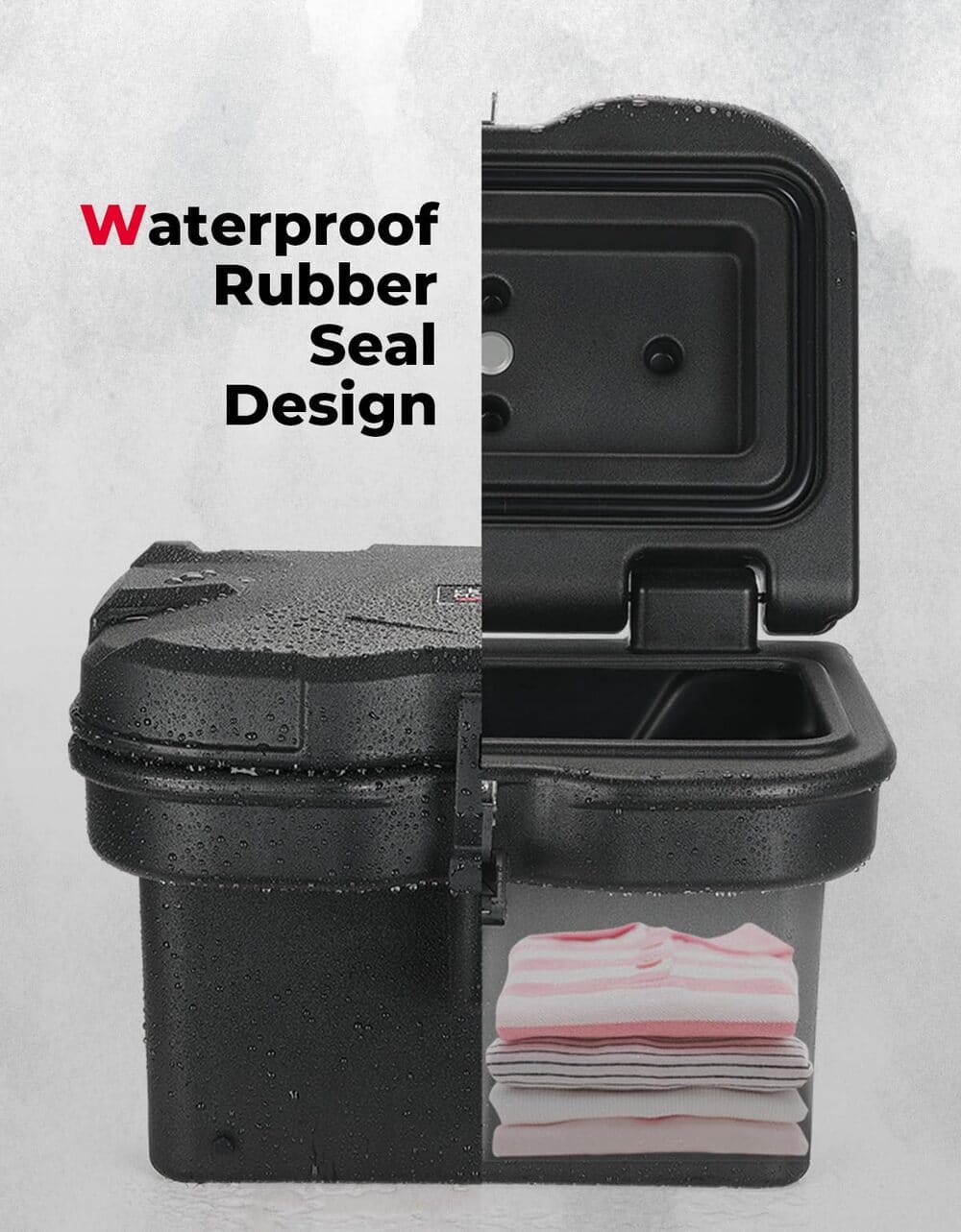 Kemimoto Polaris Ranger XP 1000 Upgrade Anti-Theft Bed Storage Box