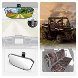 Kemimoto Polaris Ranger XP 1000 Upgraded Rear View Mirror & Camouflage Seat Cover