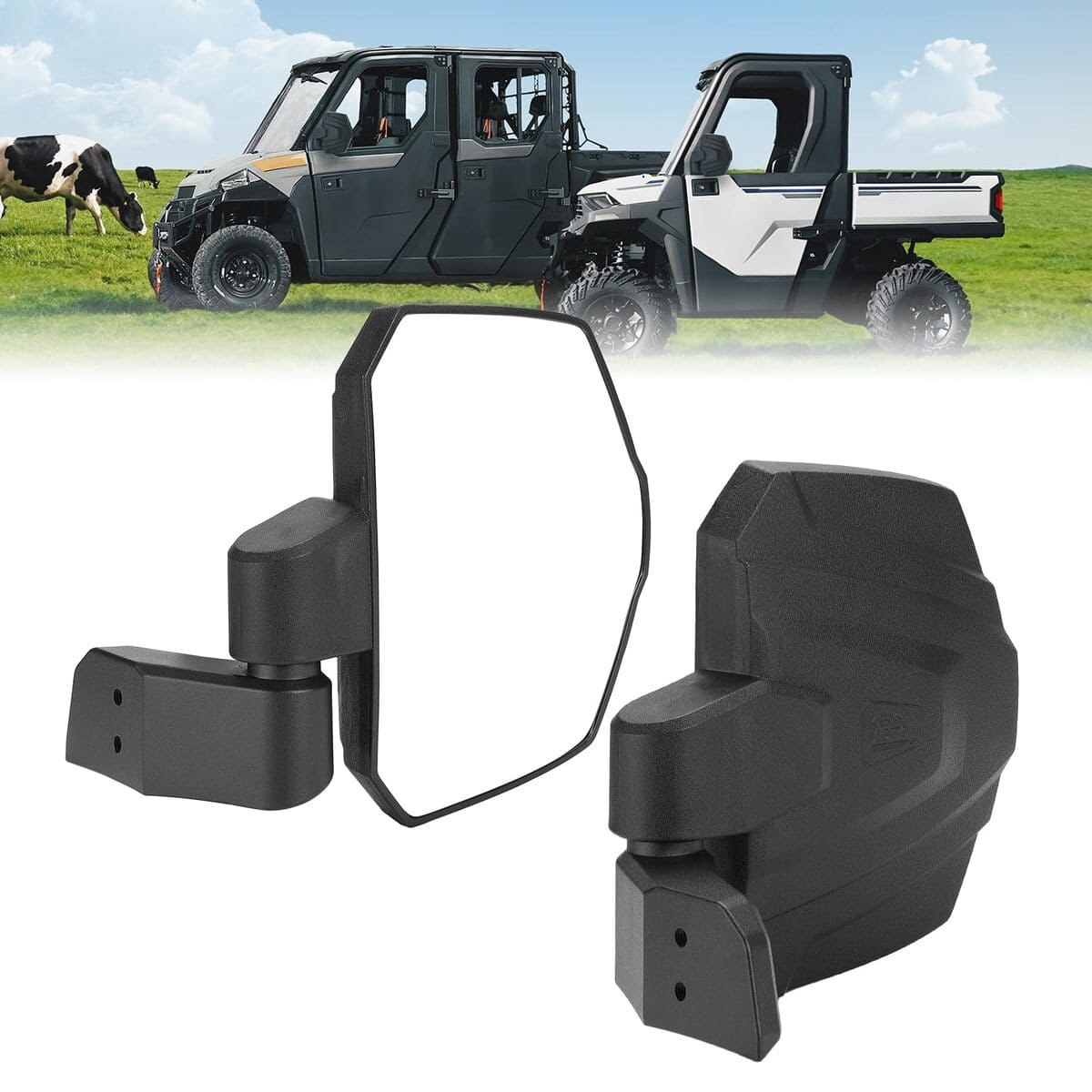 Kemimoto Polaris Ranger XP 1000 Upgraded Side Mirrors