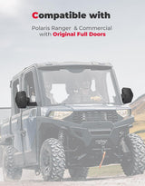 Kemimoto Polaris Ranger XP 1000 Upgraded Side Mirrors