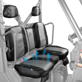 Kemimoto Polaris Ranger XP 1000 UTV Leather Seat Covers w/ Pocket