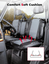 Kemimoto Polaris Ranger XP 1000 UTV Leather Seat Covers w/ Pocket