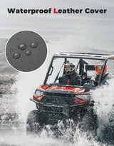 Kemimoto Polaris Ranger XP 1000 UTV Leather Seat Covers w/ Pocket