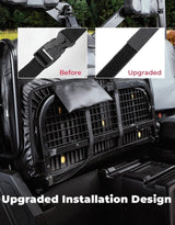 Kemimoto Polaris Ranger XP 1000 UTV Leather Seat Covers w/ Pocket