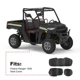 Kemimoto Polaris Ranger XP 1000 UTV Waterproof Seat Cover & Big Size Cargo Box