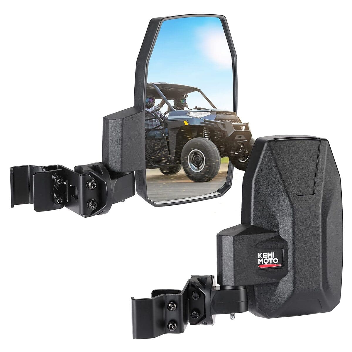Kemimoto Polaris Ranger XP 1000 UTV Wider Pro Side Mirrors - Upgraded