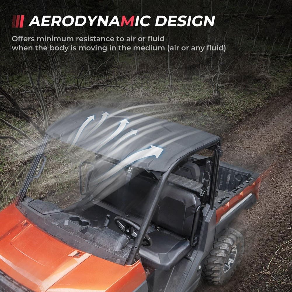 Kemimoto Polaris Ranger XP 1000 3 Seat Plastic Hard Roof