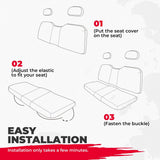 Kemimoto Polaris Ranger XP 800 Bench Seat Covers w/ Back Seat Cover