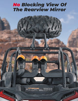 Kemimoto Polaris RZR 1.5''-2'' Roll Cage UTV Spare Tire Carrier