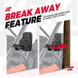 Kemimoto Polaris RZR 1.6"-2" Roll Bar Cage UTV Side Mirrors & Center Mirror