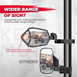 Kemimoto Polaris RZR "1.6"-2" Roll Bar UTV CNC Aluminum Side Mirrors