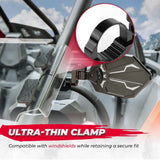 Kemimoto Polaris RZR "1.6"-2" Roll Bar UTV CNC Aluminum Side Mirrors