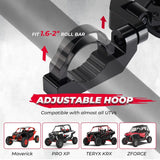 Kemimoto Polaris RZR "1.6"-2" Roll Bar UTV CNC Aluminum Side Mirrors