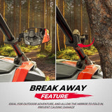 Kemimoto Polaris RZR 1.65"-2" Roll Bar UTV Side Mirrors - 1 Pair